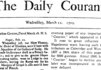 11. 03. 1702 – První britský deník The Daily Courant spatřil svět