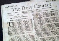 11. března 1702 – Vyšel první britský deník The Daily Courant